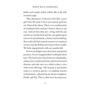 The Serviceberry: Abundance and Reciprocity in the Natural World