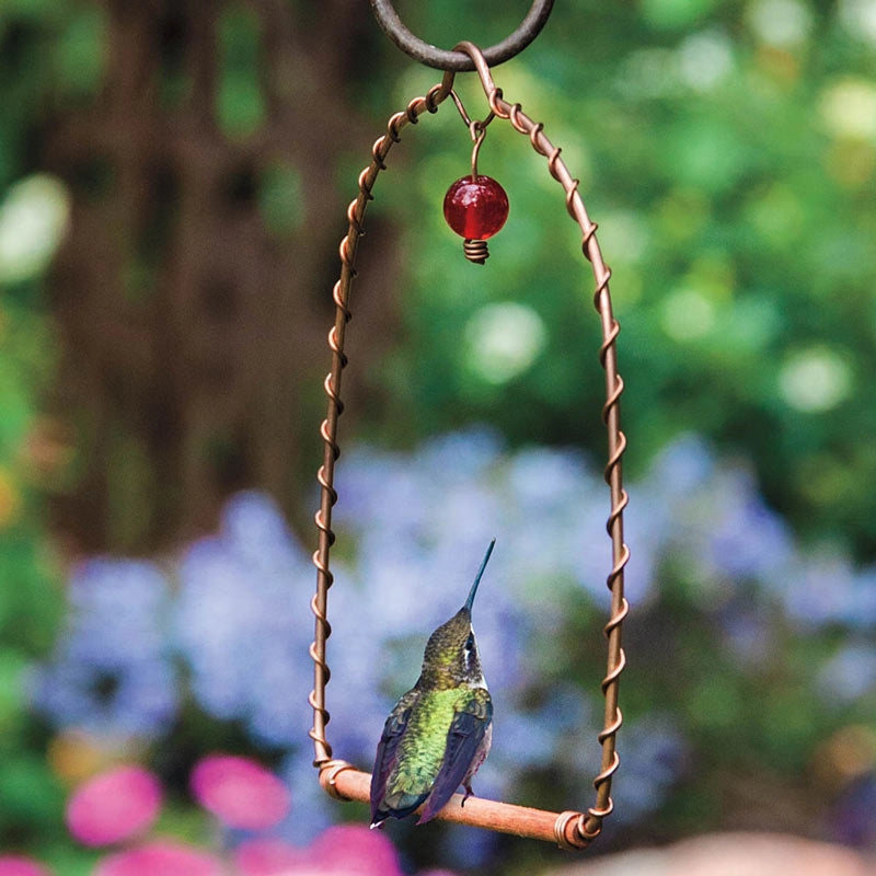 Copper Hummingbird Perch At Spring Hill Nurseries