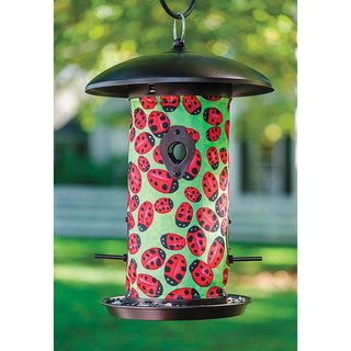 Lady Bug Bird Feeder