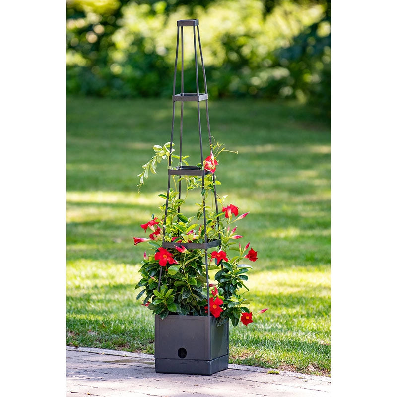 self watering plant stand Self Watering Plant Tower