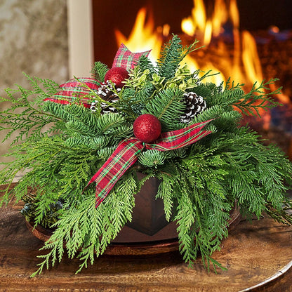 Fresh Yuletide Centerpiece