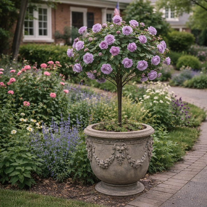 lavender rose tree Fragrant Plum Grandiflora Rose Tree